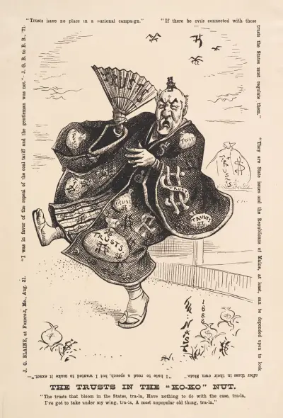 Trusterna i ’Ko-Ko’-nöten av Thomas Nast