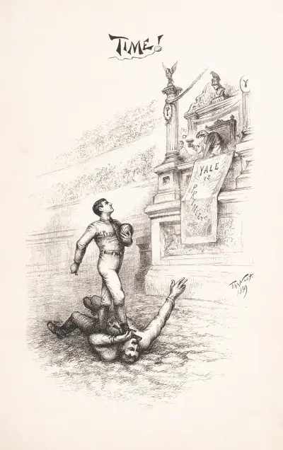 Time!; Yale vs. Princeton av Thomas Nast