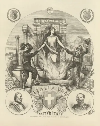 Det förenade Italien av Thomas Nast