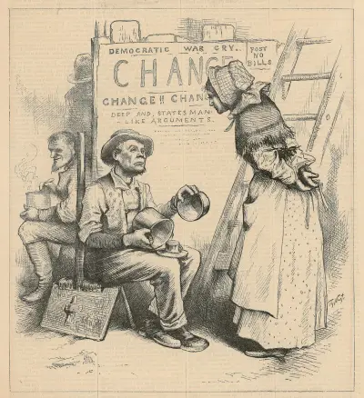Women will never be statesmen av Thomas Nast