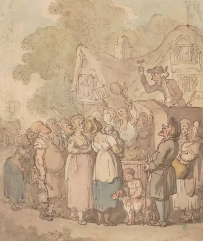 En marknad på landsbygden av Thomas Rowlandson
