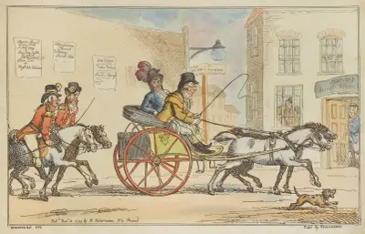 A dasher! Or the road to ruin in the West av Thomas Rowlandson