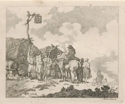 En marknad av Thomas Rowlandson