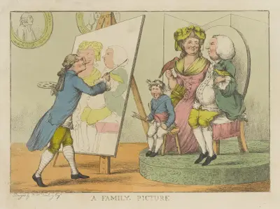 A family picture, Thomas Rowlandson