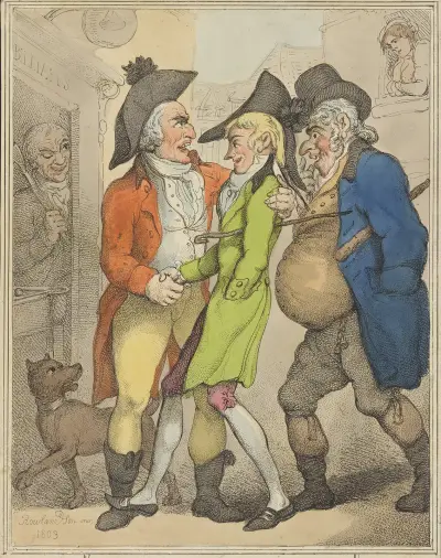 A flat between two sharps, Thomas Rowlandson