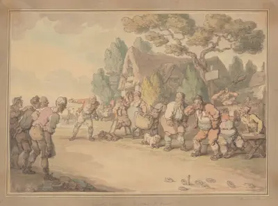 A game of quoits, Thomas Rowlandson
