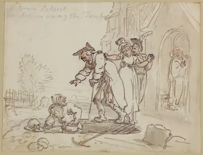A grave subject or meditations among the tombs, Thomas Rowlandson
