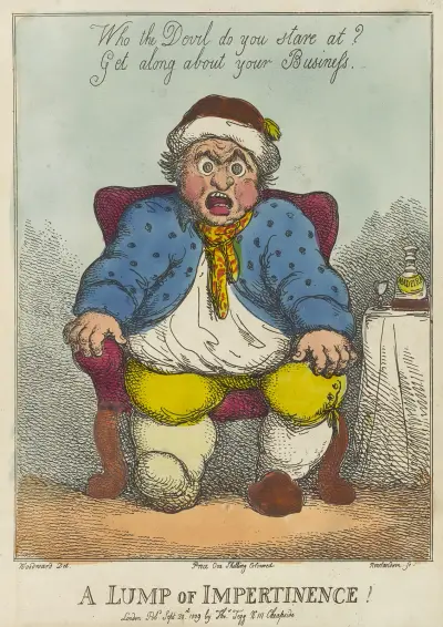 A lump of impertinence av Thomas Rowlandson
