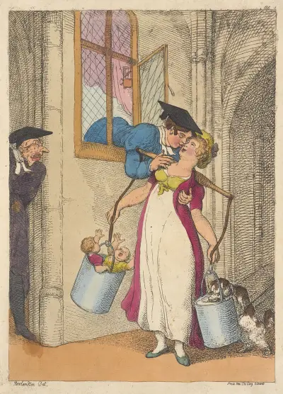 A milk sop, Thomas Rowlandson