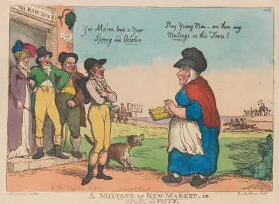 A mistake at New Market. Or sport and piety, Thomas Rowlandson