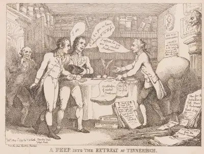 A peep into the retreat at Tinnehinch, Thomas Rowlandson