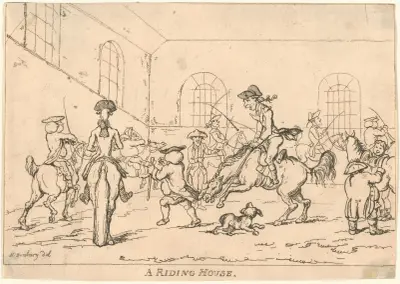 Ett ridhus av Thomas Rowlandson
