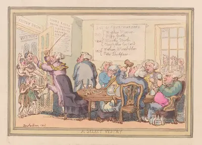 A select vestry von Thomas Rowlandson