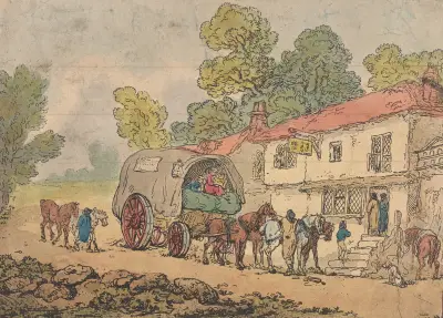 A stage coach, Thomas Rowlandson