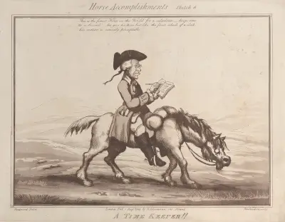 A Time Keeper !! von Thomas Rowlandson