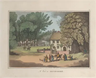 A View in Devonshire, Thomas Rowlandson