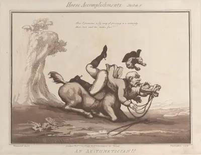 En räknemästare !! av Thomas Rowlandson