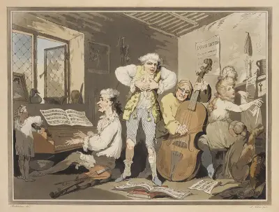 En italiensk familj av Thomas Rowlandson