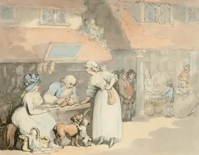 Hos skomakaren av Thomas Rowlandson