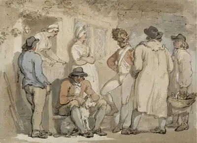 At the inn door av Thomas Rowlandson