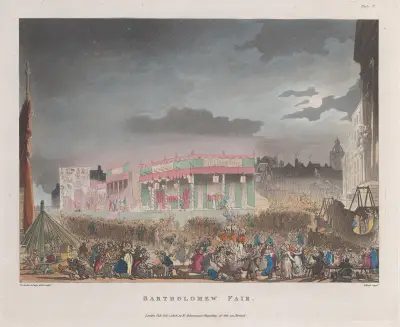Bartholomew Fair von Thomas Rowlandson