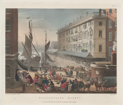 Billingsgate Market av Thomas Rowlandson