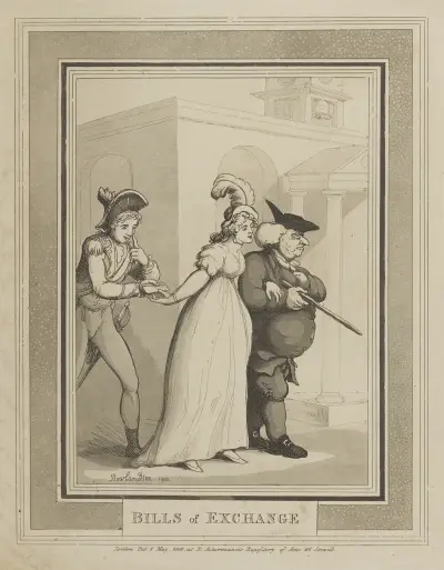 Bills of exchange, Thomas Rowlandson