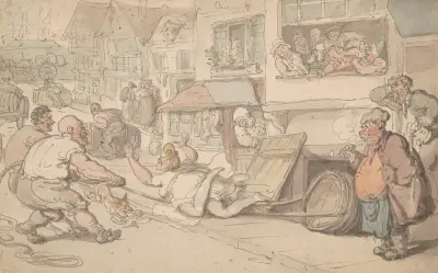 Brewer’s draymen having a frolic, Thomas Rowlandson