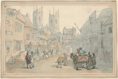 Canterbury von Thomas Rowlandson