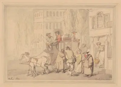 Chelsea stage coach, Thomas Rowlandson