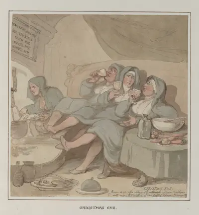 Julafton av Thomas Rowlandson