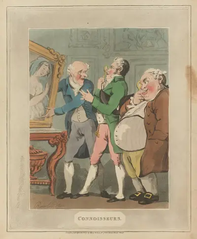 Connoisseurs, Thomas Rowlandson
