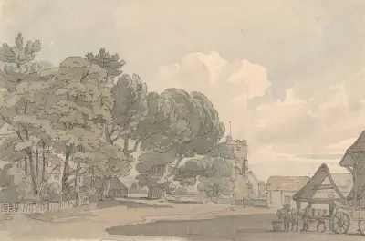 Country village, Thomas Rowlandson