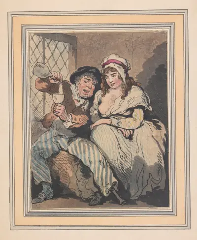 Courtship in low life, Thomas Rowlandson