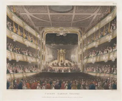 Covent Garden Theatre av Thomas Rowlandson
