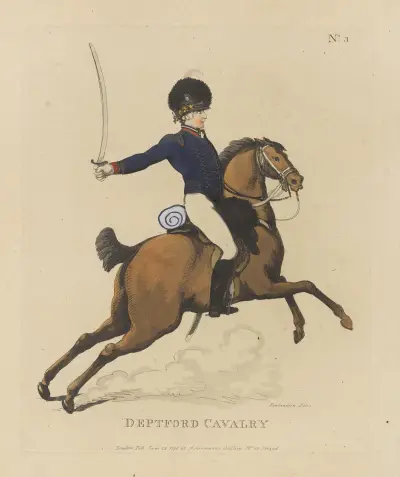 Deptford Cavalry, Thomas Rowlandson
