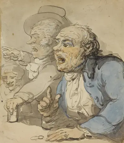 Dice players, Thomas Rowlandson