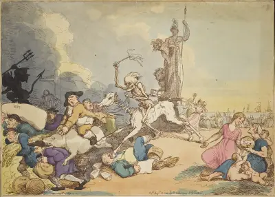 Monopolets fall 1800 av Thomas Rowlandson