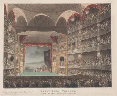 Drury Lane Theatre av Thomas Rowlandson