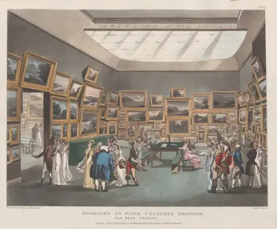 Exhibition of Water Coloured Drawings, Old Bond Street, Thomas Rowlandson