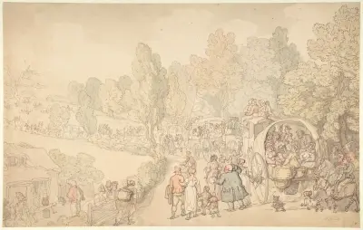 Fairlop Fair, Essex av Thomas Rowlandson