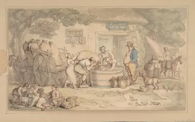 Farming scene, Thomas Rowlandson