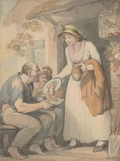 Att mätta de hungriga av Thomas Rowlandson
