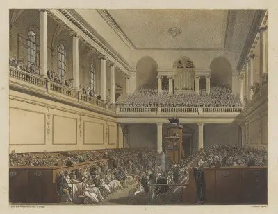 Foundling Hospital, the Chapel. av Thomas Rowlandson