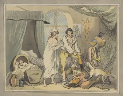 Klockan fyra på landet av Thomas Rowlandson