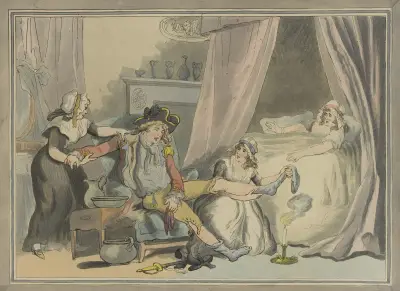 Klockan fyra i staden av Thomas Rowlandson