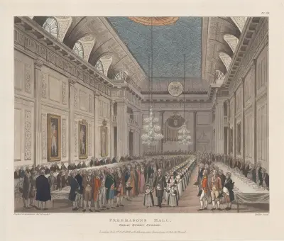 Freemasons’ Hall, Great Queen Street, Thomas Rowlandson
