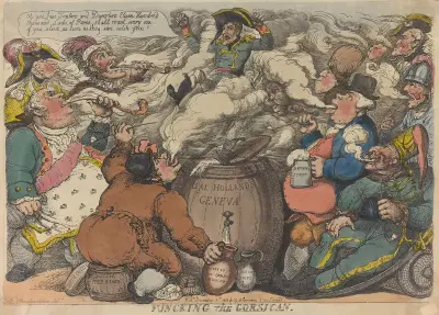 Funcking the Corsican av Thomas Rowlandson