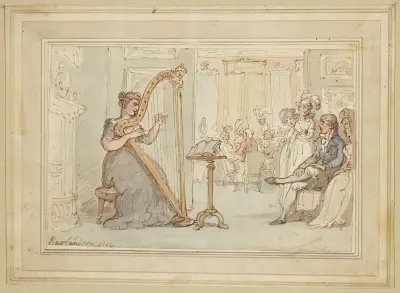 Spelscen av Thomas Rowlandson