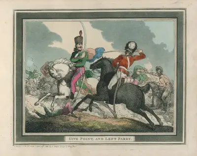 Give Point, and Left Parry av Thomas Rowlandson